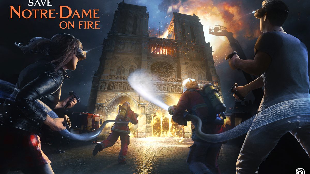 Save Notre-Dame On Fire VR game at Escapeverse Thane